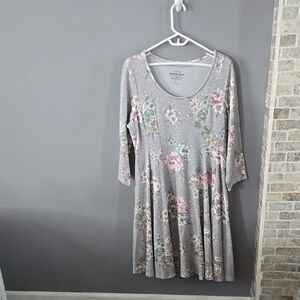 Floral Gray Dress
